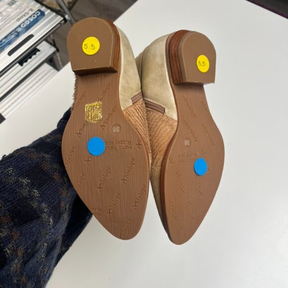 NWOT Antelope Suede Leather Ankle Odessa Booties - Picture 3 of 4